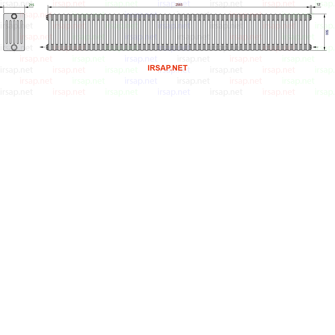 Радиатор IRSAP Tesi 60500/57 T08 CL 01